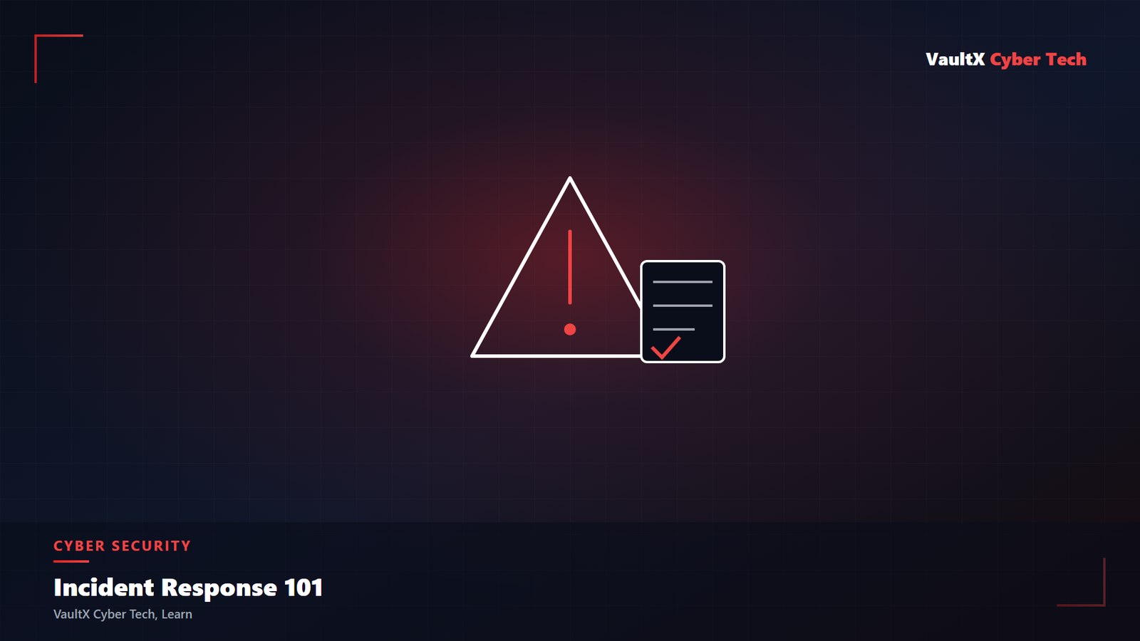 Incident response cybersecurity concept illustration