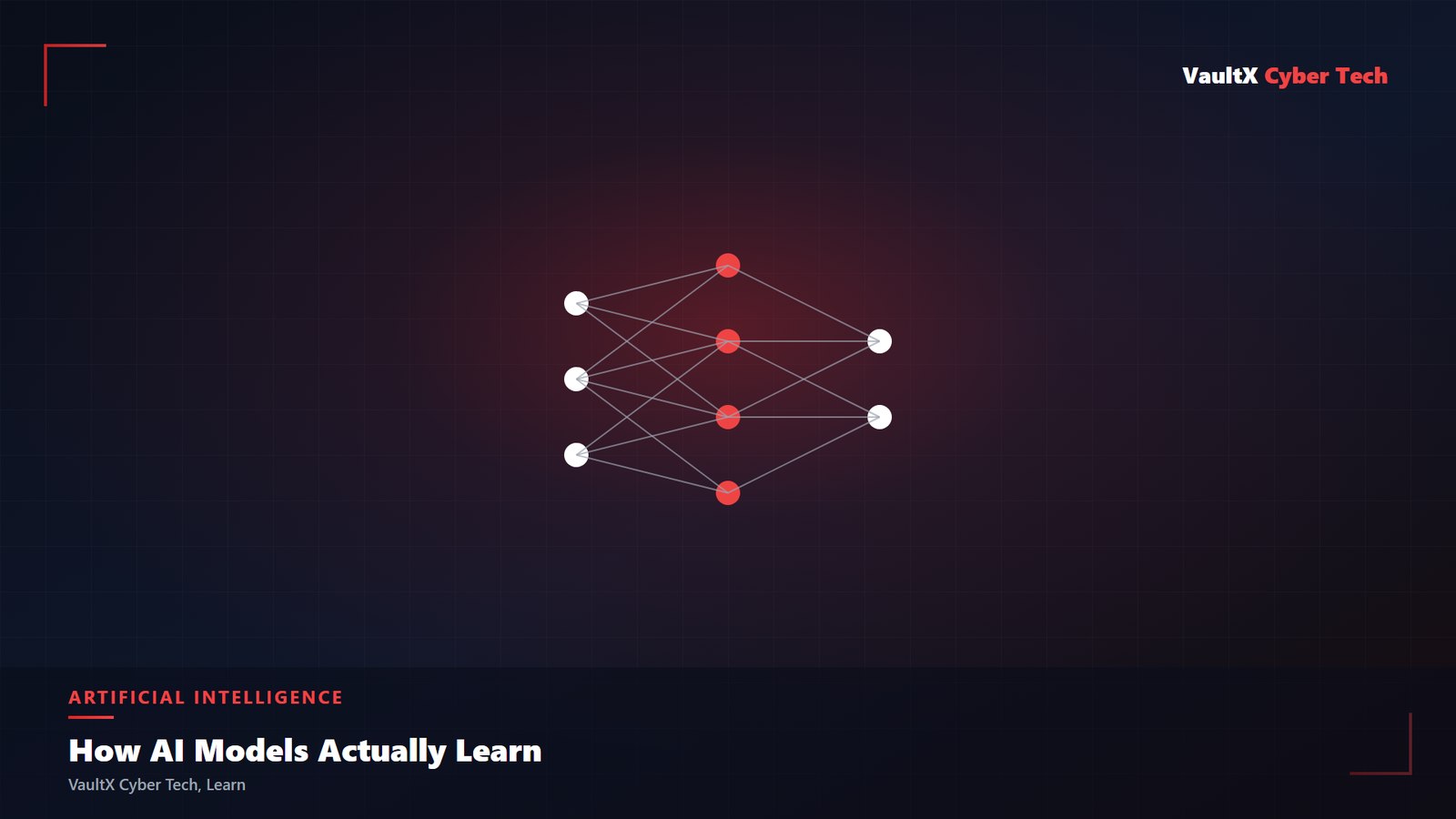 Machine learning and AI concept illustration