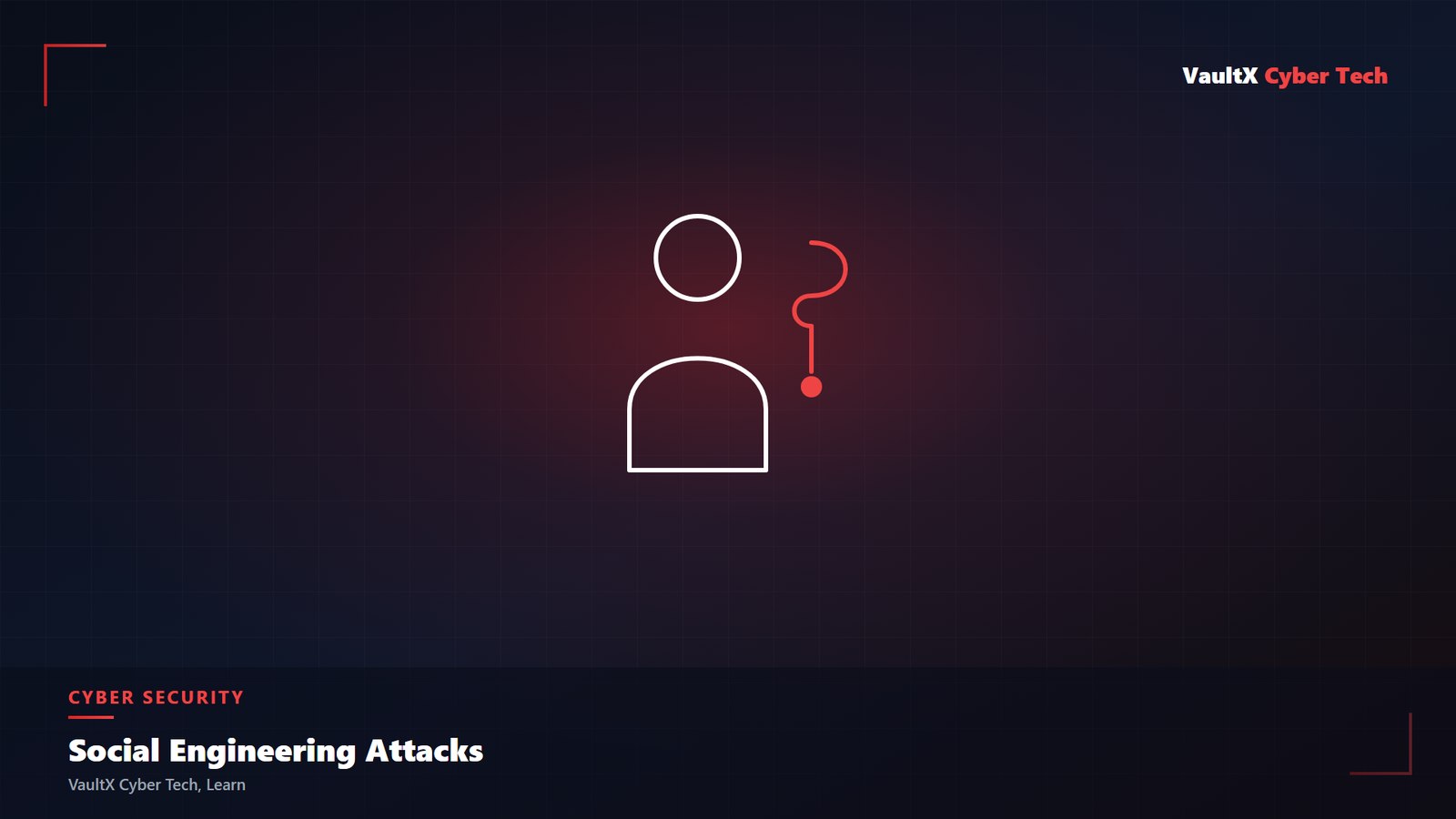 Social engineering attack concept illustration