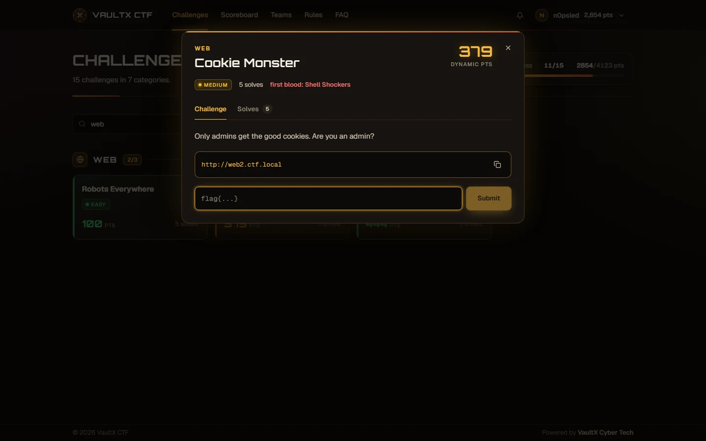 VaultX CTF screenshot 3