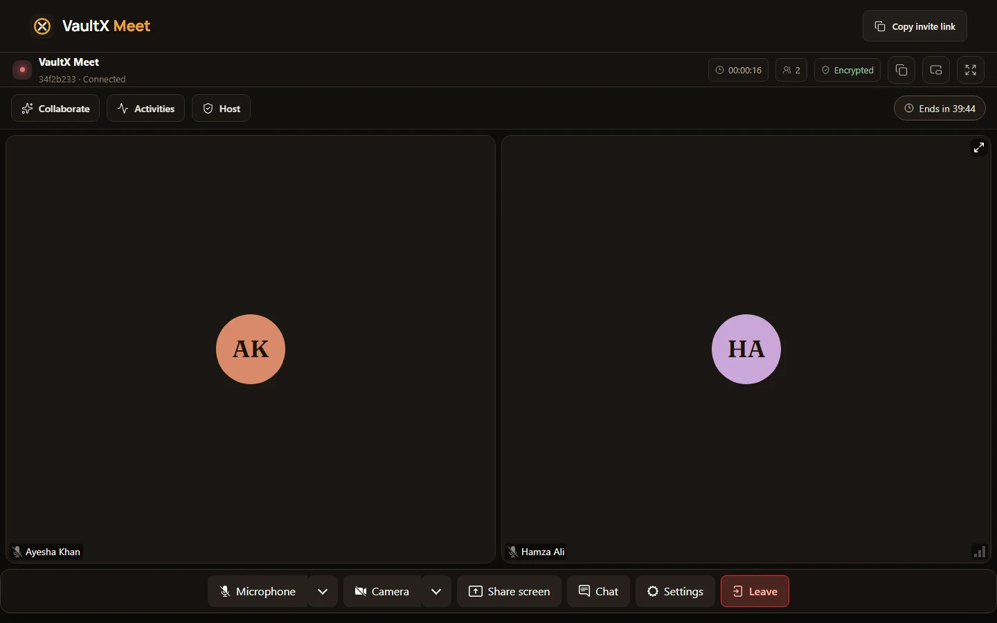 VaultX Meet screenshot 4